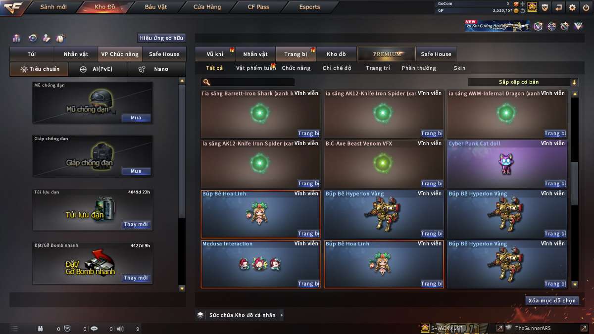 shop acc cf uy tin gia re